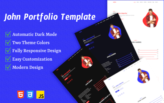 John Personal Portfolio Template