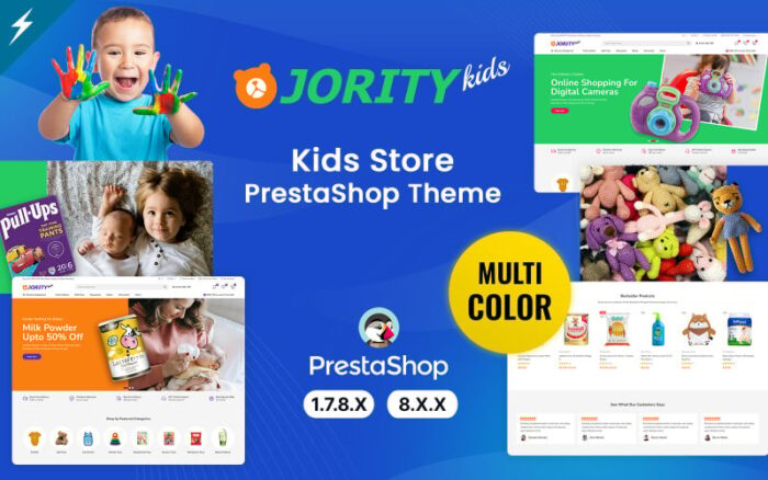 Tema PrestaShop Jority Kids, Makanan Bayi dan Mainan