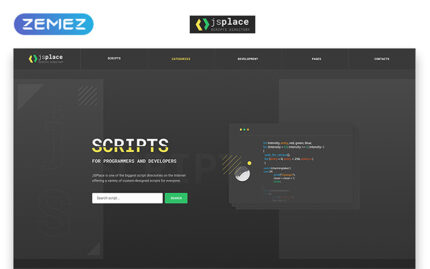 JS Place - Template Situs Web HTML Kreatif Multihalaman Pengembangan Web