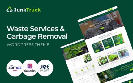 JunkTruck - Tema WordPress Layanan Limbah & Pembuangan Sampah