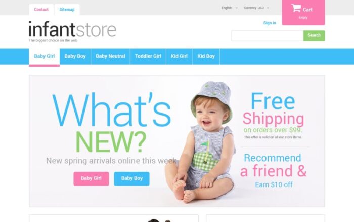 Tema PrestaShop Khusus Anak-Anak