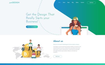 justDESIGN - Templat Joomla Studio Desain Web