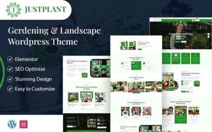 Justplant - Tema WordPress Elementor Berkebun & Lanskap