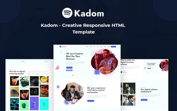 Kadom – Template Situs Web Responsif Kreatif