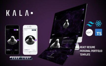 Kala React Personal Portfolio Website Template