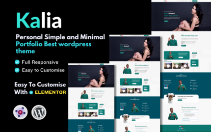 Kalia-Content Creator And Streamers Portfolio Wordpress theme