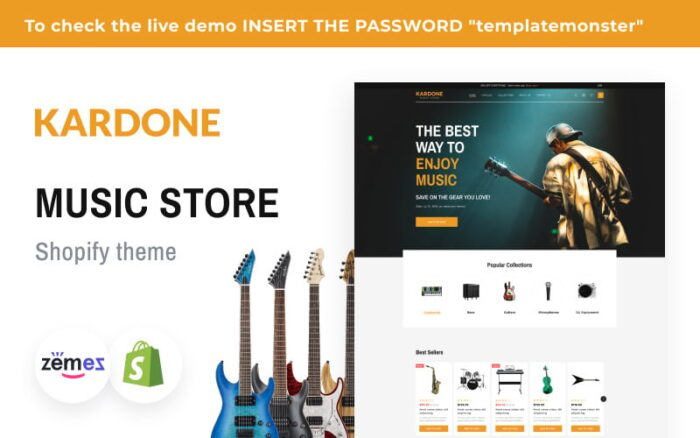 Tema Shopify Toko Musik Kardone