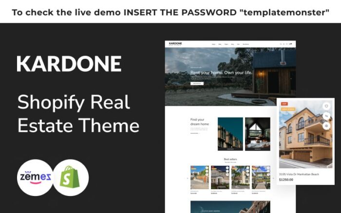 Tema eCommerce Agensi Real Estat Kardone