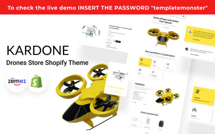 Kardone - Toko Produk Tunggal, Tema Shopify Drone