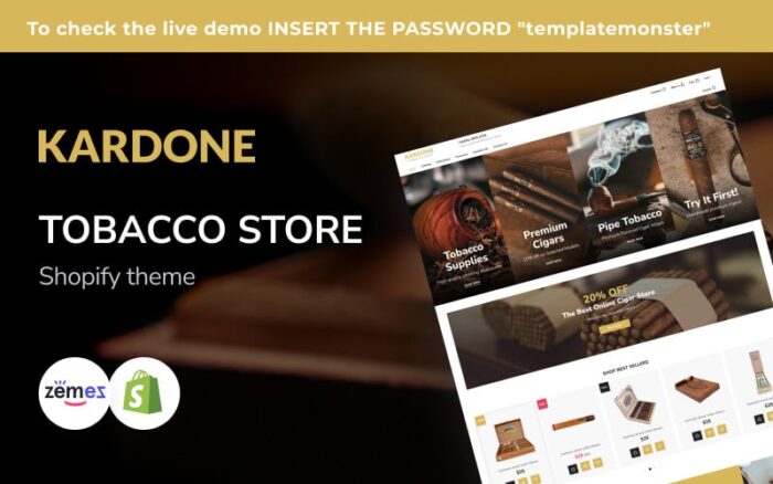 Tema Shopify Toko Tembakau Kardone