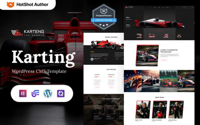 Karteng - Tema Elementor WordPress Klub Karting