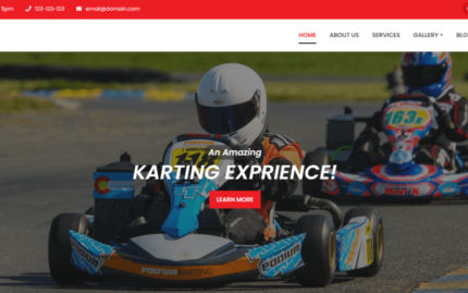 Karting Arena - Karting HTML Template