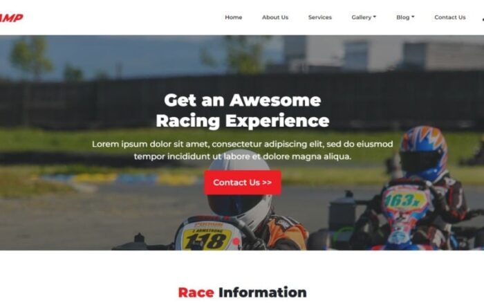 Templat HTML Kamp Go-Kart