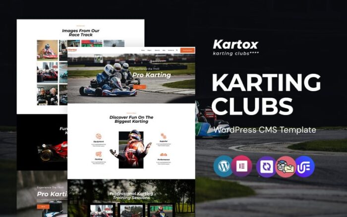 Kartox - Karting Clubs WordPress Elementor Theme