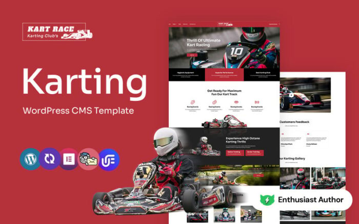 kartrace - Karting Club Multipurpose WordPress Elementor Theme