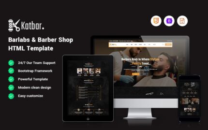 Katbar - Barber Website Template