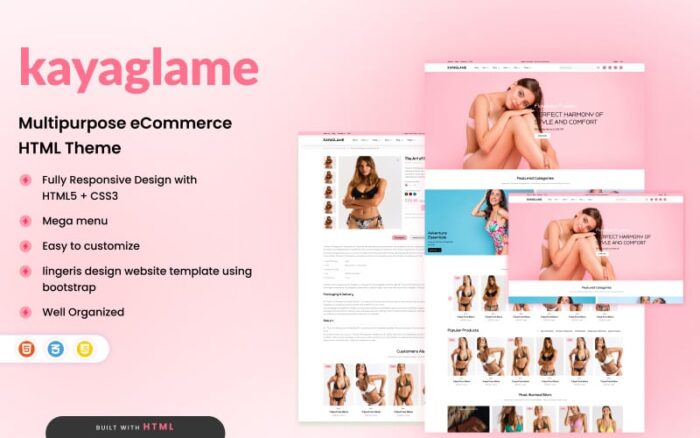 Kayaglame - Template HTML eCommerce Serbaguna