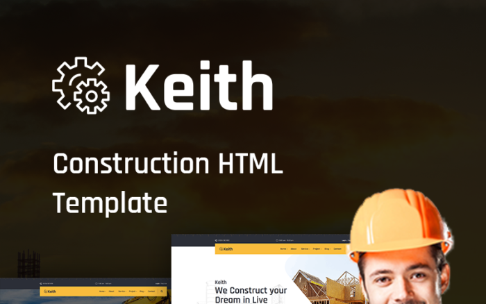 Keith – Template Situs Web Konstruksi