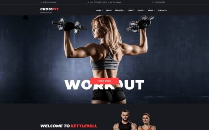 Kettlebell - Dynamic Crossfit Studio WordPress Elementor Theme