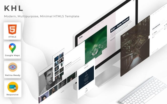 KHL - Template Situs Web Modern, Multiguna, dan Minimalis