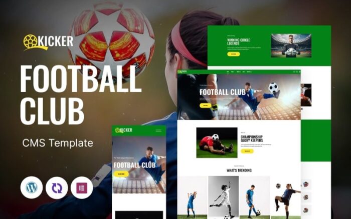 Kicker - Tema WordPress Responsif Serbaguna untuk Klub Sepak Bola