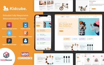 KidCube - Baby Kids Clothing & Toys WordPress Template