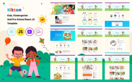 Kids, Kindergarten And Pre-School React Js Template