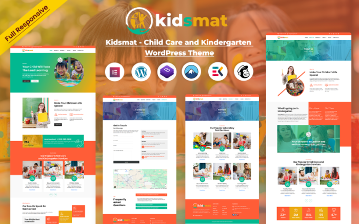 Kidsmat - Tema WordPress Perawatan Anak dan Taman Kanak-kanak