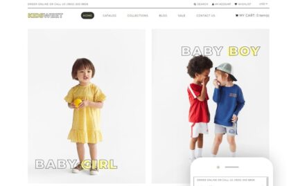 Kidsweet - Tema Shopify Bersih untuk Busana Anak-anak