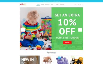 Kidz City - Tema Elementor WooCommerce Toko Anak-Anak