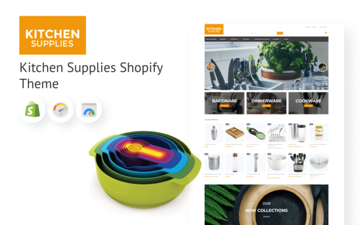 Tema Shopify Perlengkapan Dapur untuk eCommerce