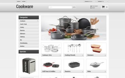 Tema PrestaShop Toko Perlengkapan Dapur