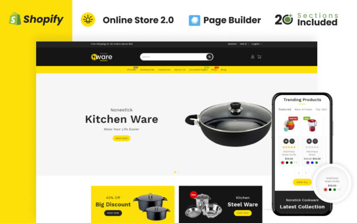 Tema Shopify Toko Serbaguna Peralatan Dapur