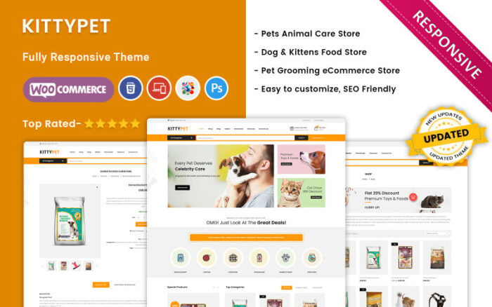 Kittypet - Tema WooCommerce Responsif Toko Hewan Peliharaan