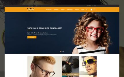 Knight Goggles and Sunglasses Store OpenCart Template