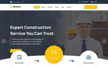 Koncrete | Construction & Building Template