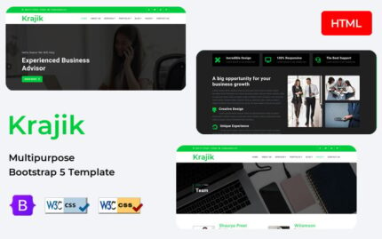 Krajik - Template Situs Web Responsif Bootstrap 5 Bisnis