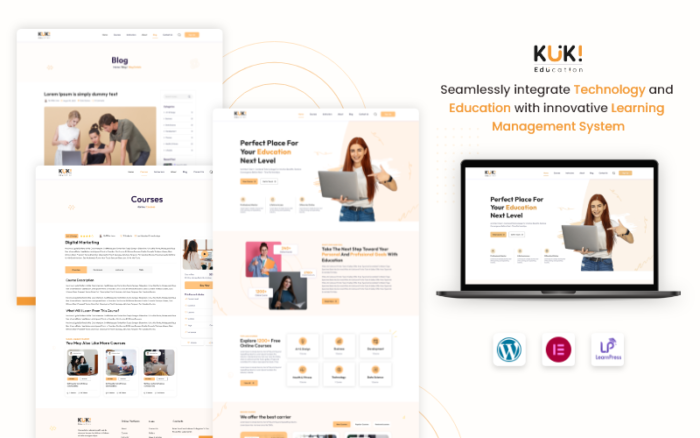 KUKI Pendidikan - Tema WordPress LMS