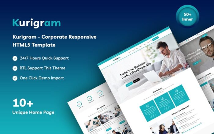 Kurigram - Template Situs Web Responsif Perusahaan