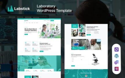 Labstick - Tema WordPress Elementor Penelitian Laboratorium dan Sains