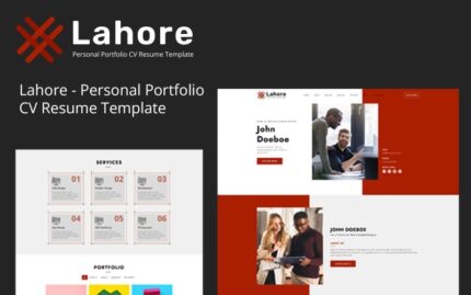 Lahore - Personal Portfolio CV Resume Template⁸