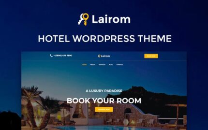 Lairom - Tema WordPress Hotel Modern Multiguna Elementor