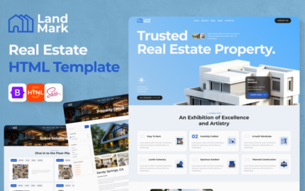 Tanda Tanah - Template HTML Properti Real Estat