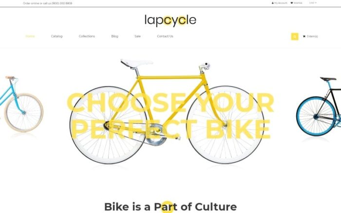 Lapcycle - Tema Shopify Bersih Multihalaman Bersepeda