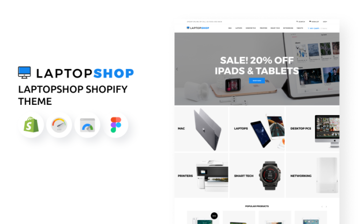 Tema Laptopshop eCommerce Shopify