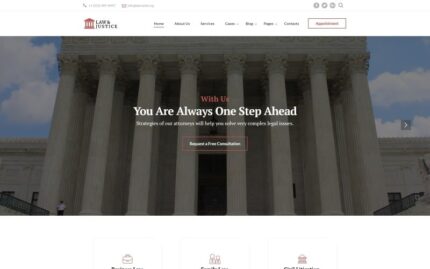 Law & Justice - Lawyer Multipage HTML5 Website Template