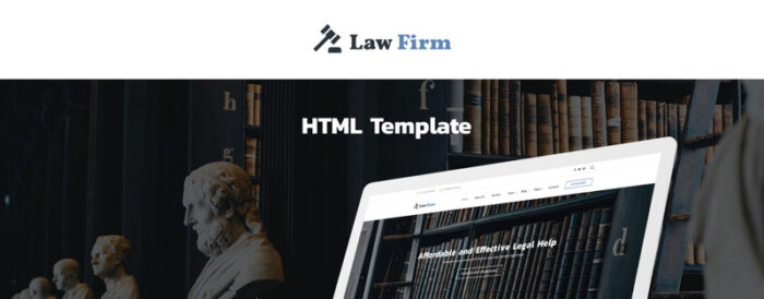 Template Situs Web Multihalaman Firma Hukum - Fitur Gambar 1