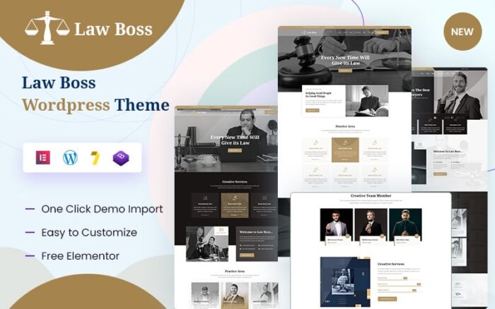 Lawboss - Tema WordPress Hukum, Pengacara & Jaksa