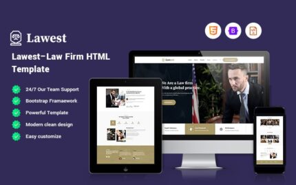 Lawest – Law Firm Website Template