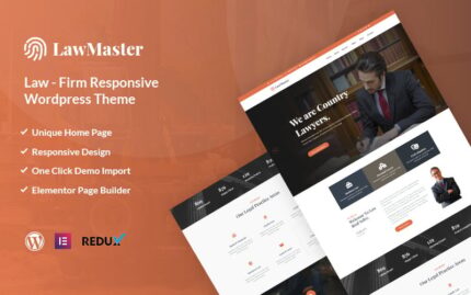 Lawmaster-  Lawyer, Attorney and Law Office WordPress Theme